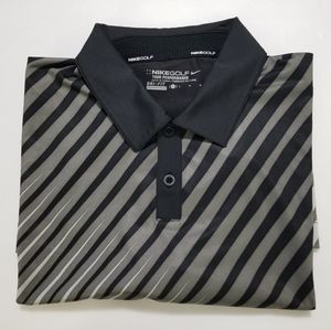 Nike Golf Men Polo Shirt Dri Fit Size L